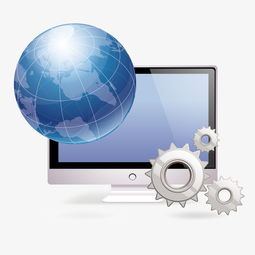 矢量計算機聯網配置素材圖片免費下載 高清裝飾圖案PSD資源推薦